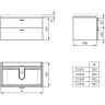 Тумба для раковины IDEAL STANDARD CONNECT C1841SV